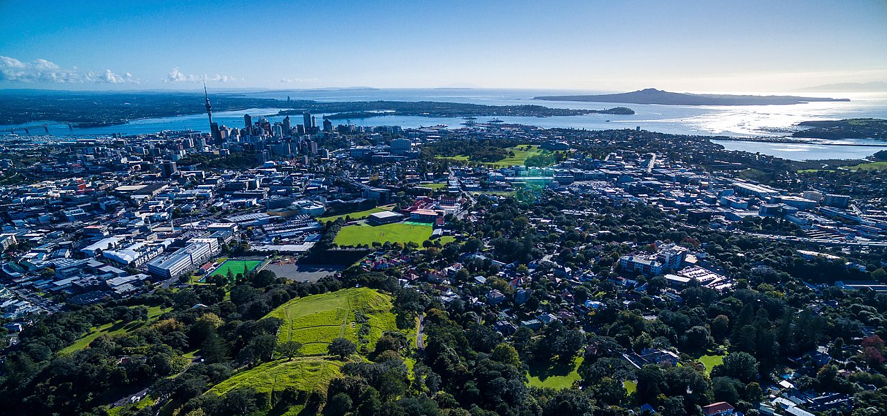 Auckland cityscape showcasing modern architecture and skyline